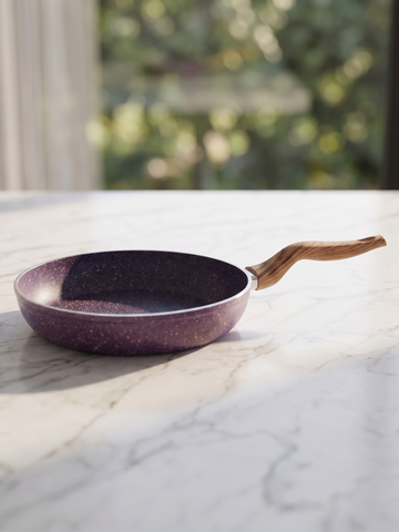 Terynova Granite Frying Pan – Maroon