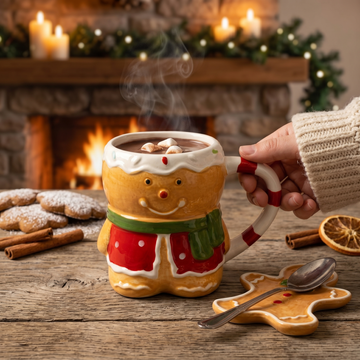كوب بزخرفة عيد الميلاد