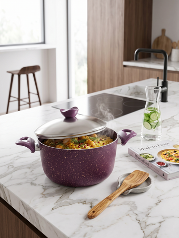 Terynova Granite Casserole – Maroon