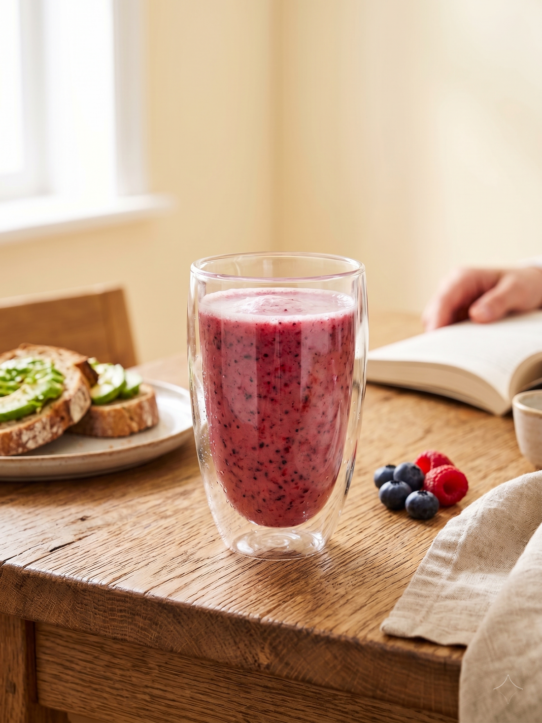 Large Breeze Double Glass Cup