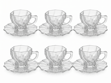 Coffee Glass with Holder Set