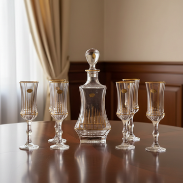 Golden Silhouette Decanter Set