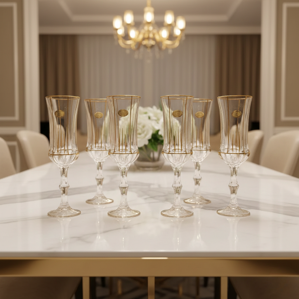 Golden Silhouette Decanter Set