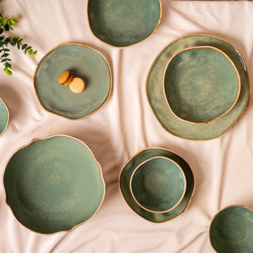 مجموعة عشاء بتأثير طبيعي