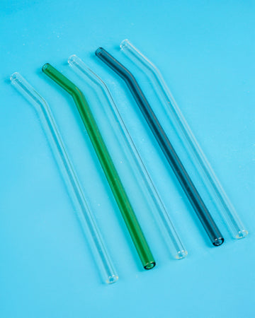 Color Pop Glass Straw Set