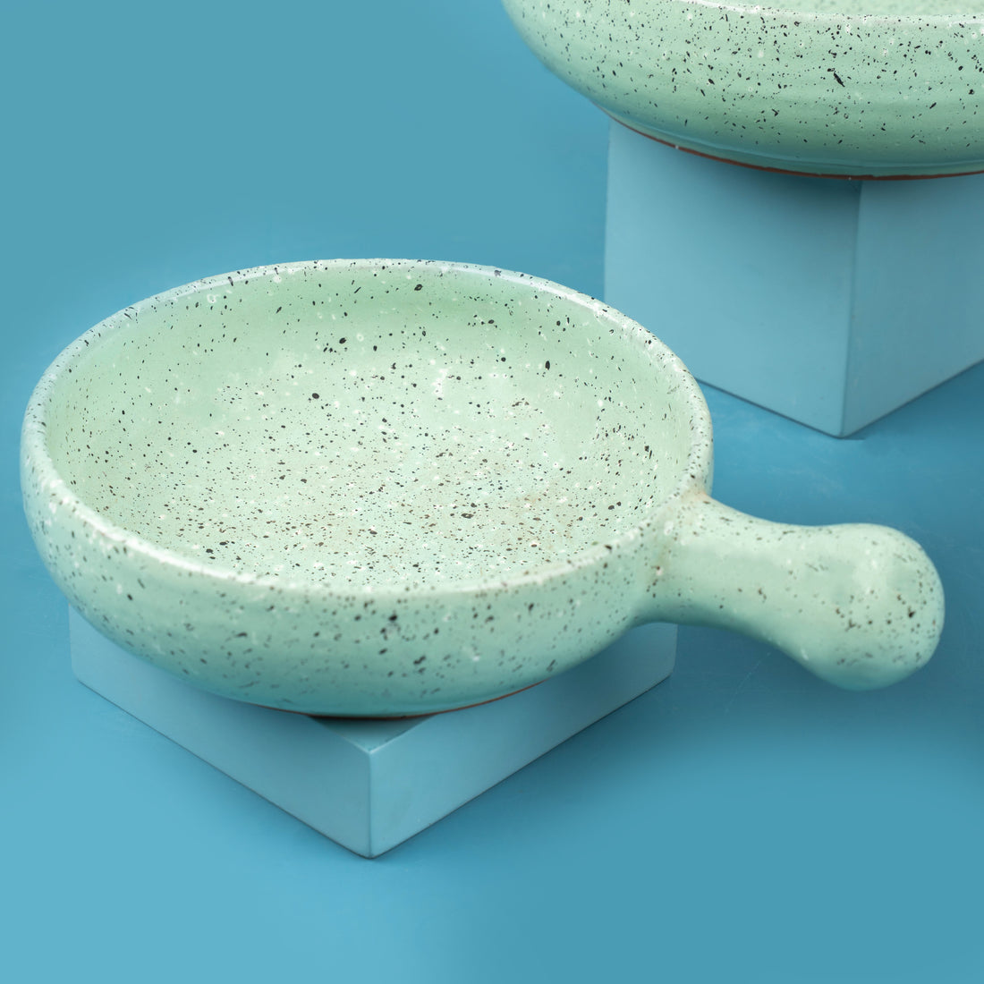 Mint Breeze Pottery Pans Set - 3 Pcs