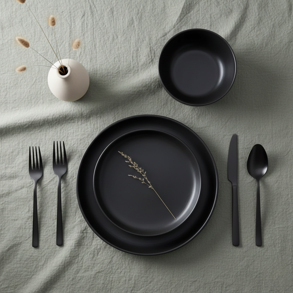 Midnight Elegance Dinner Set