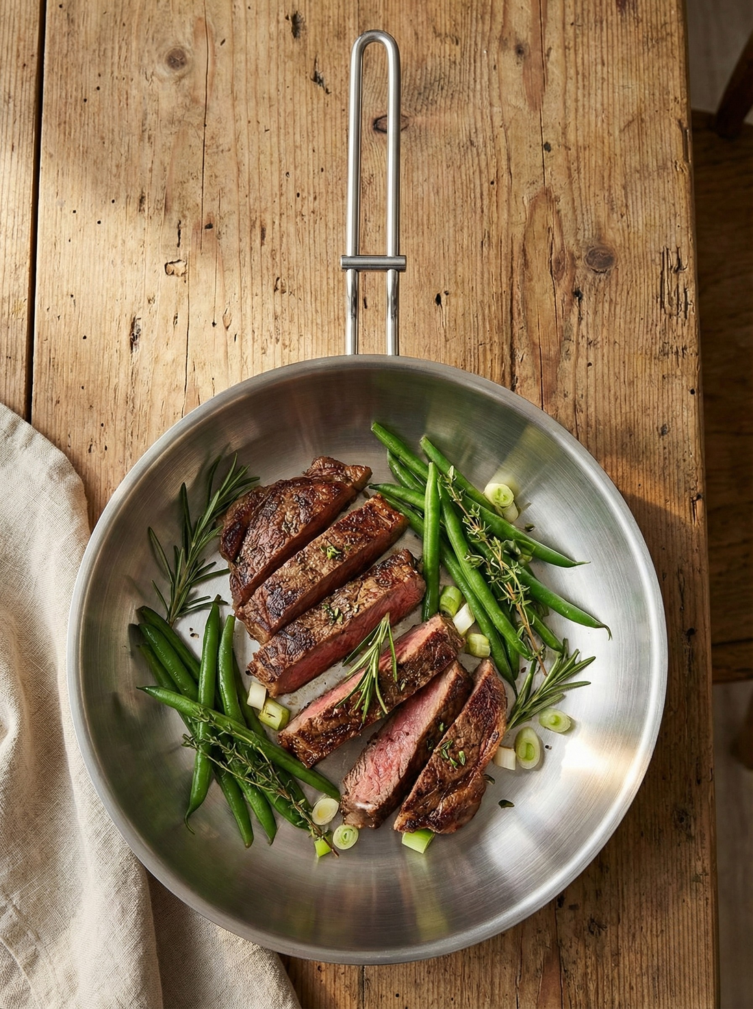 Stainless Steel Pan Without Lid