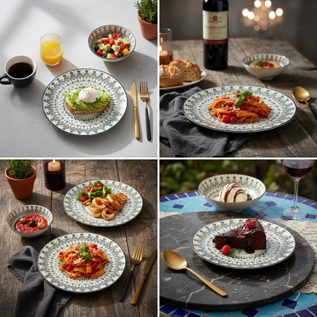 The Patterned Dinner Set