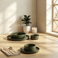 Olive Elegance Matte Dinner Set — HomePro Egypt