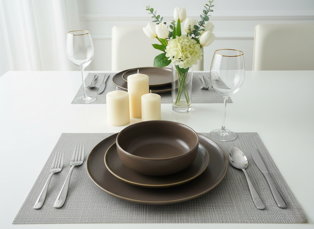 Mocha Matte Dinner Set