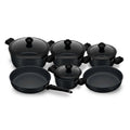 10 Pieces Set Bio Granite Diamond Stone Black — HomePro Egypt (view 1)