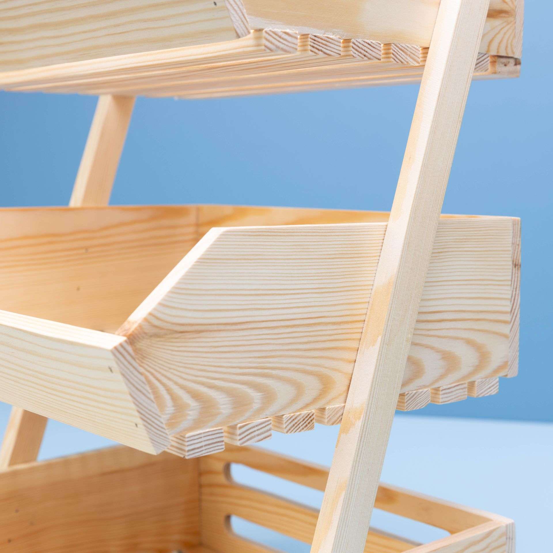 Rustic Pine Tier Organizer