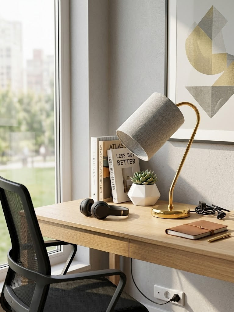 Golden Arc Desk Lamp