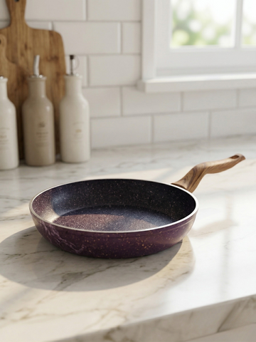Terynova Granite Frying Pan – Maroon