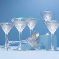 Golden Martini Glass Set