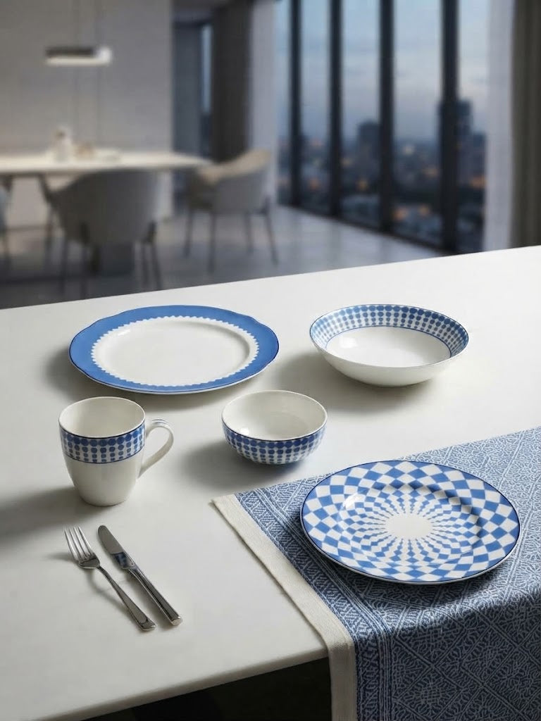Azure Circus Dinnerware Set