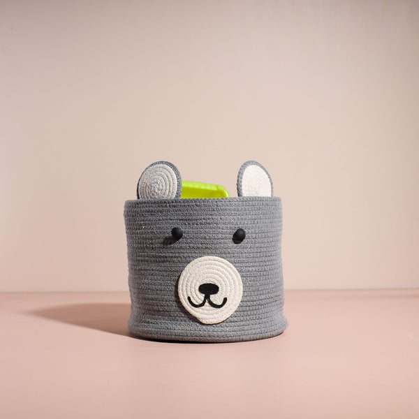 Grey Bear Storage Basket