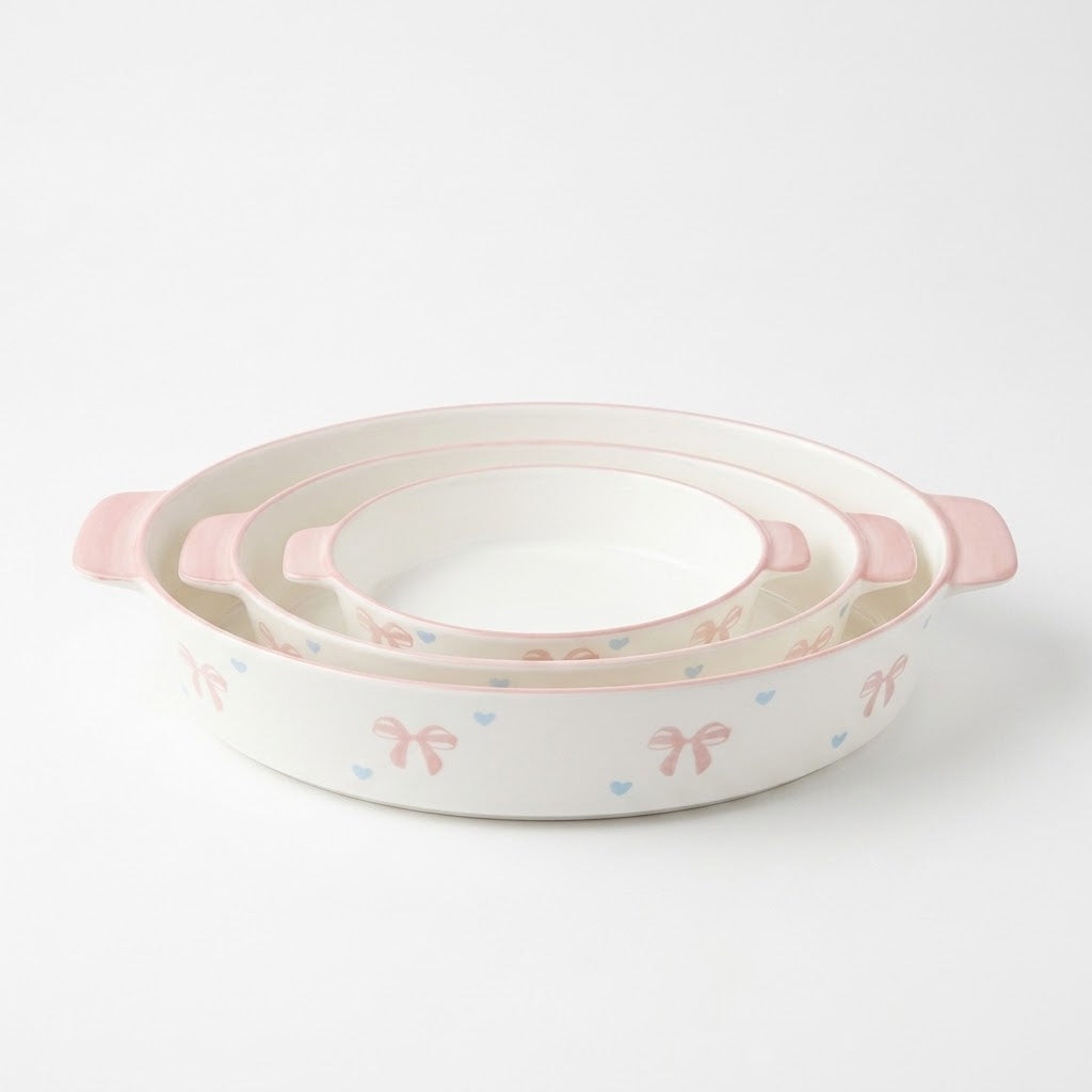 3-Pieces Butterfly Porcelain Bowl Set — HomePro Egypt (view 1)