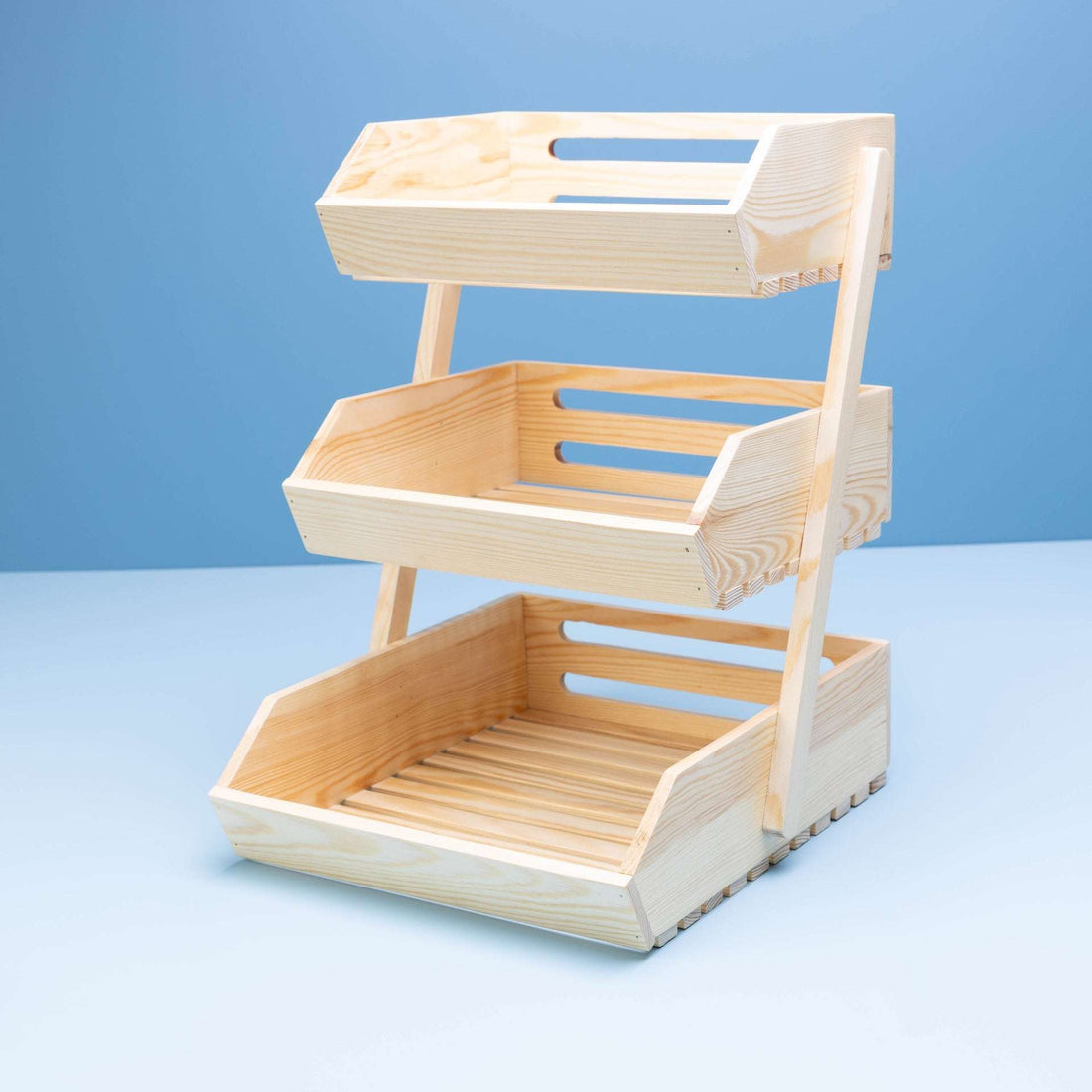 Rustic Pine Tier Organizer
