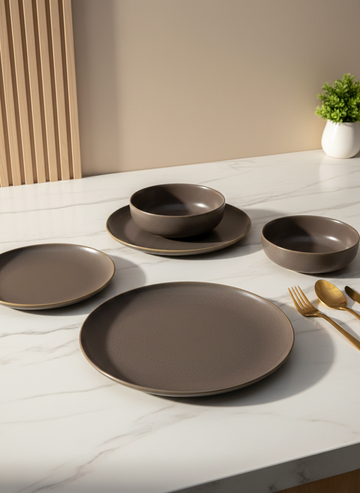 Mocha Matte Dinner Set
