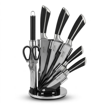 8-Piece Deluxe Stainless Steel Kitchen Knife Set