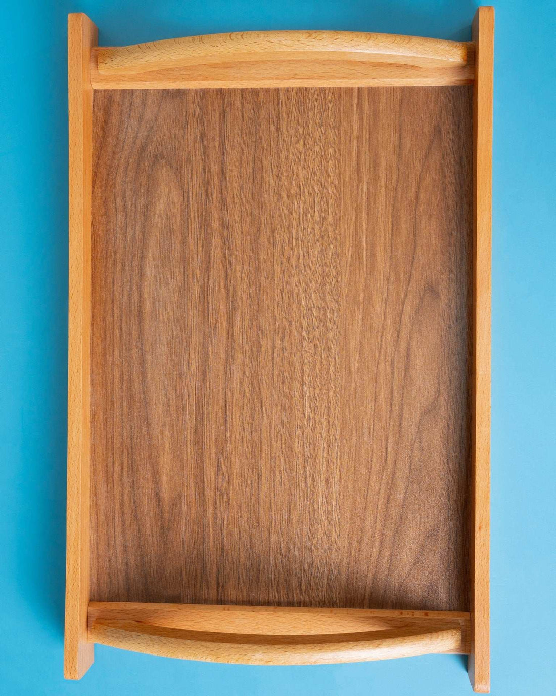 Charm wooden handle serving tray