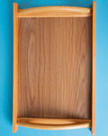 Charm wooden handle serving tray