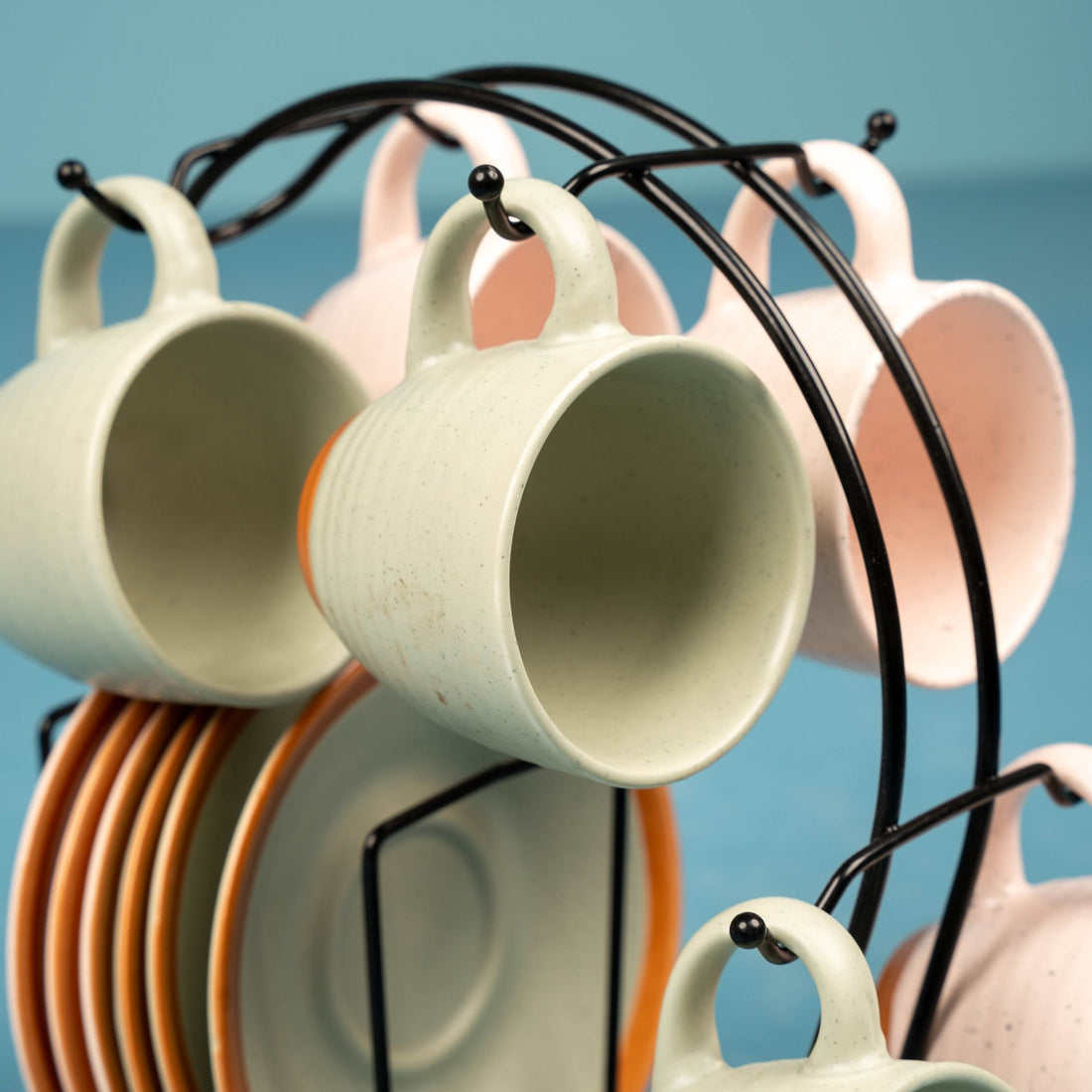 ClayTon Striped Coffee Set