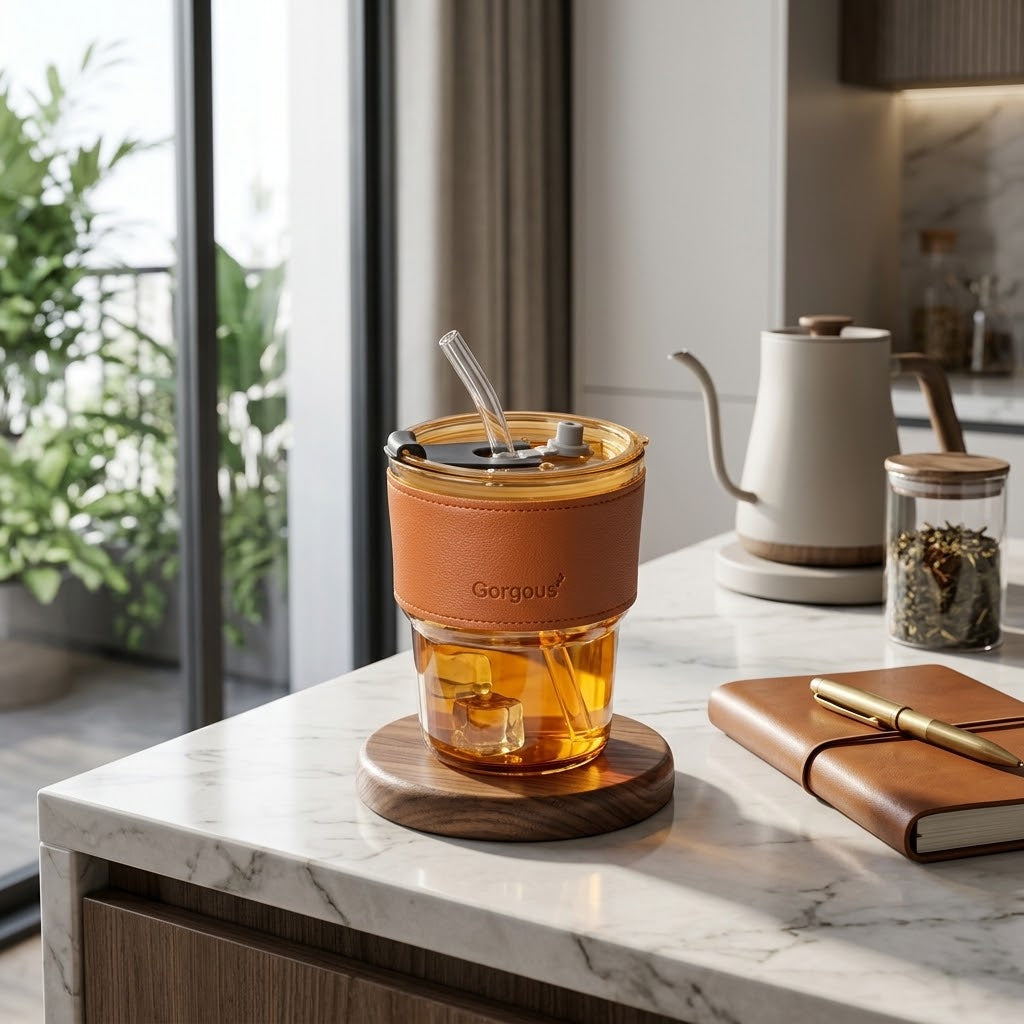 Leather Covered Mug