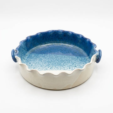 Ocean Wave Pie Dish