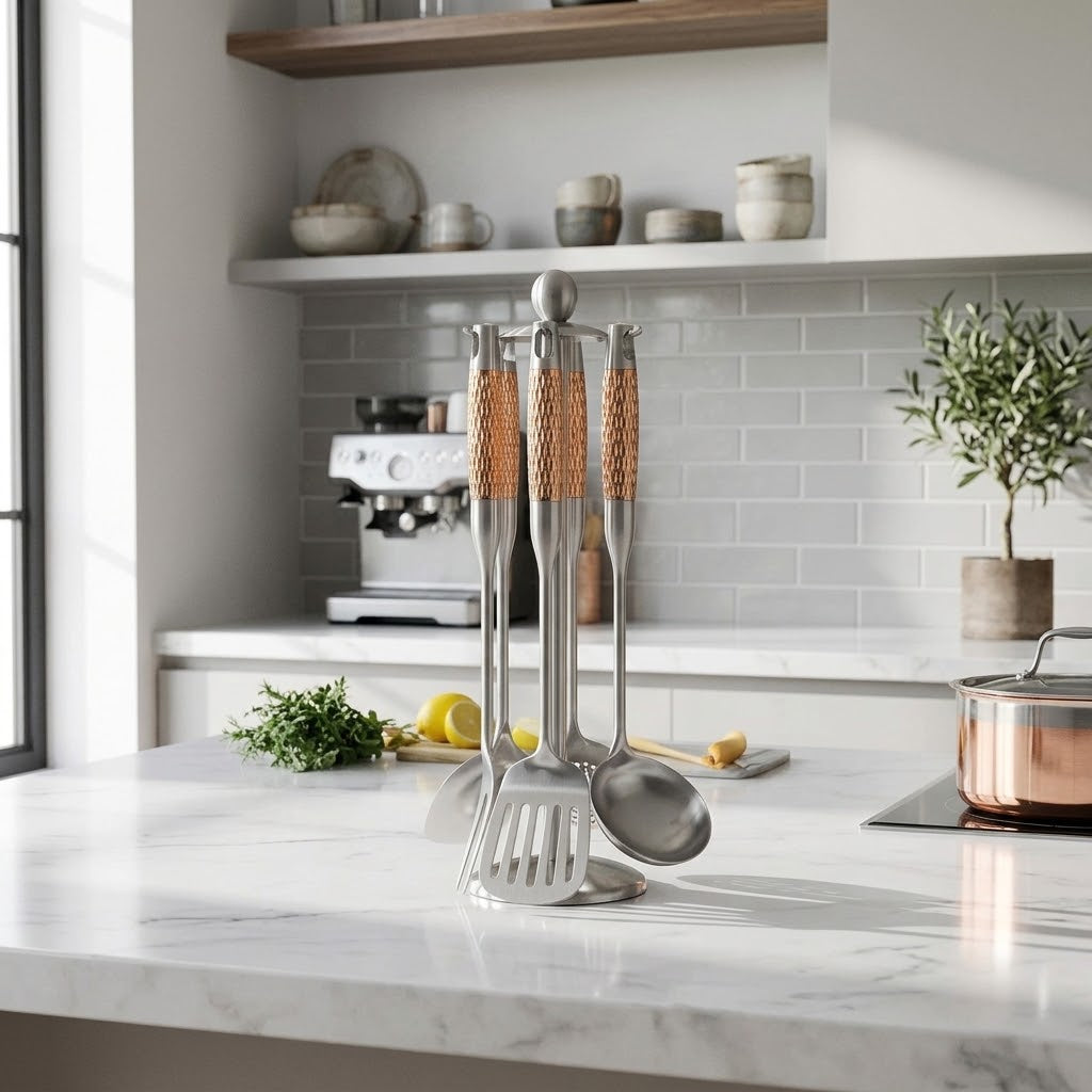Gold Stainless Steel Kitchen Tool Set — HomePro Egypt (view 1)