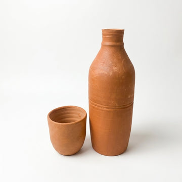 Terracotta Water Bottle Set