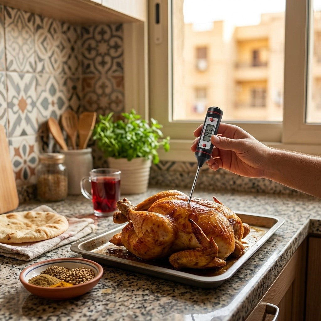HP-AI-lifestyle Black Digital Fork Thermometer