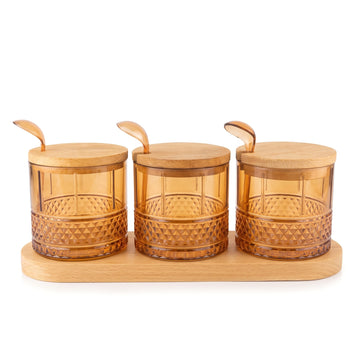HP-AI-white 3-Pieces Style Tidiness Jar Set