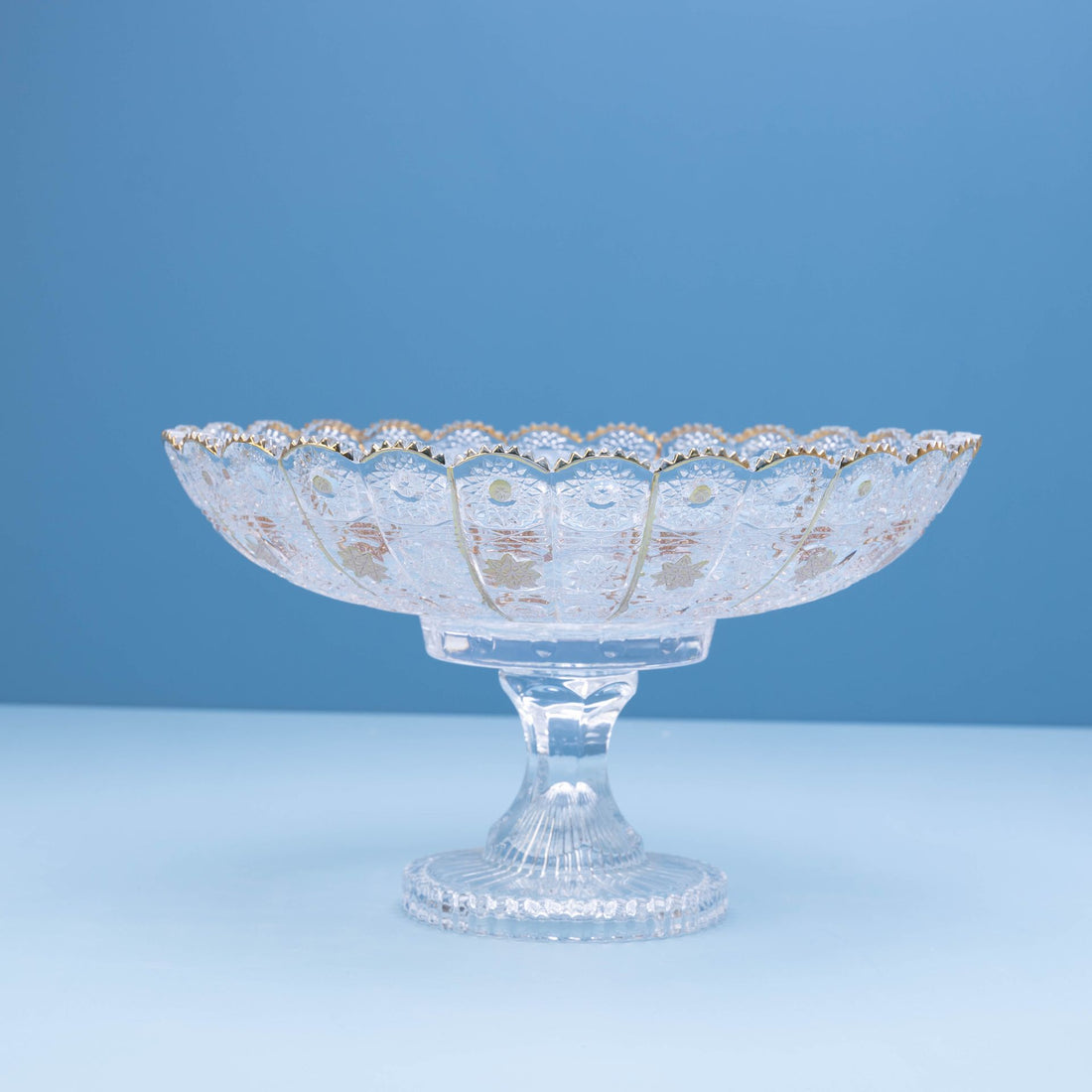 Crown Petal Gold Crystal Dish