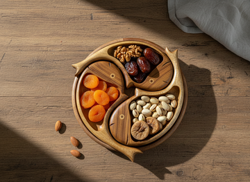 طبق مكسرات السمك