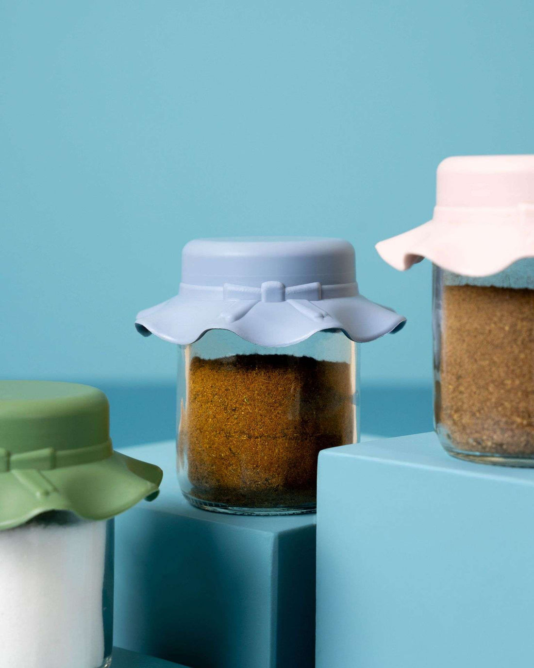 Classic Lid Spice Jars 3pcs Set