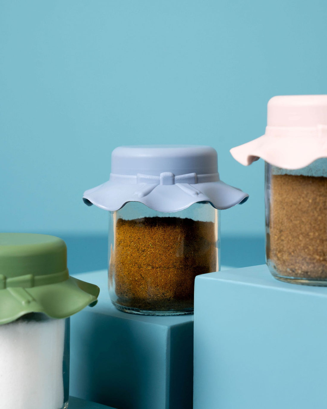 Classic Lid Spice Jars 3pcs Set