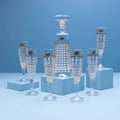 Golden Lattice Drinkware Set