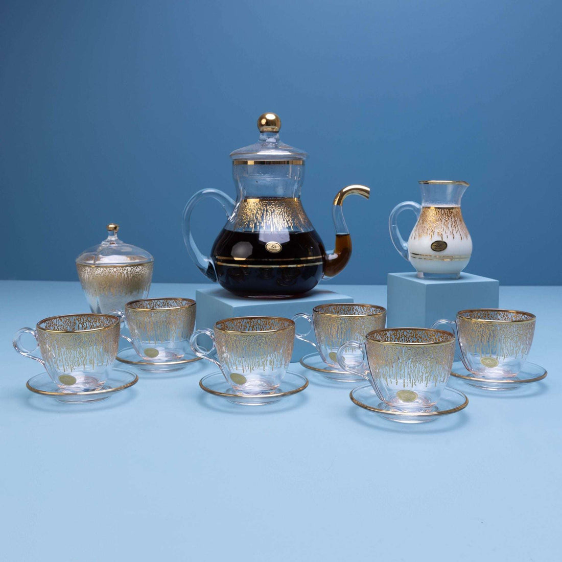 Golden Veil Tea Set