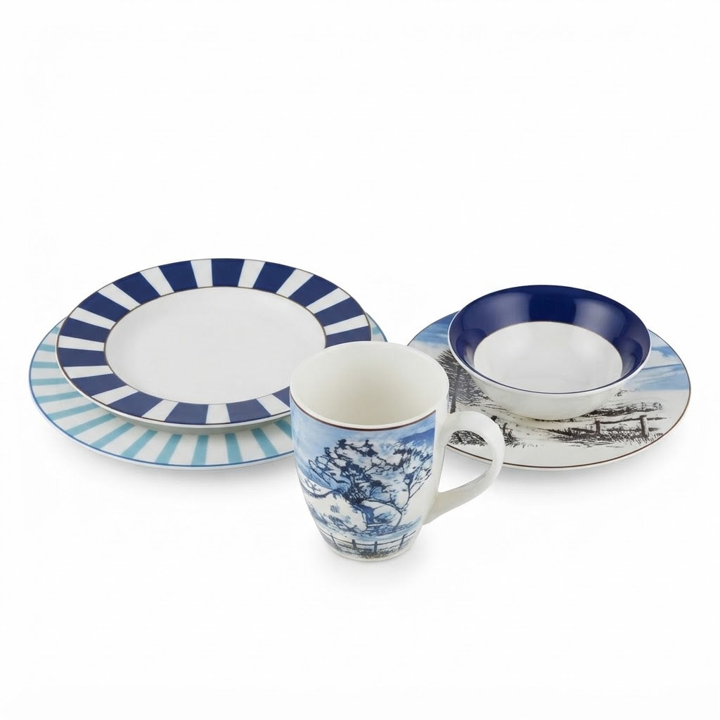 Country Nautical Dinnerware Set