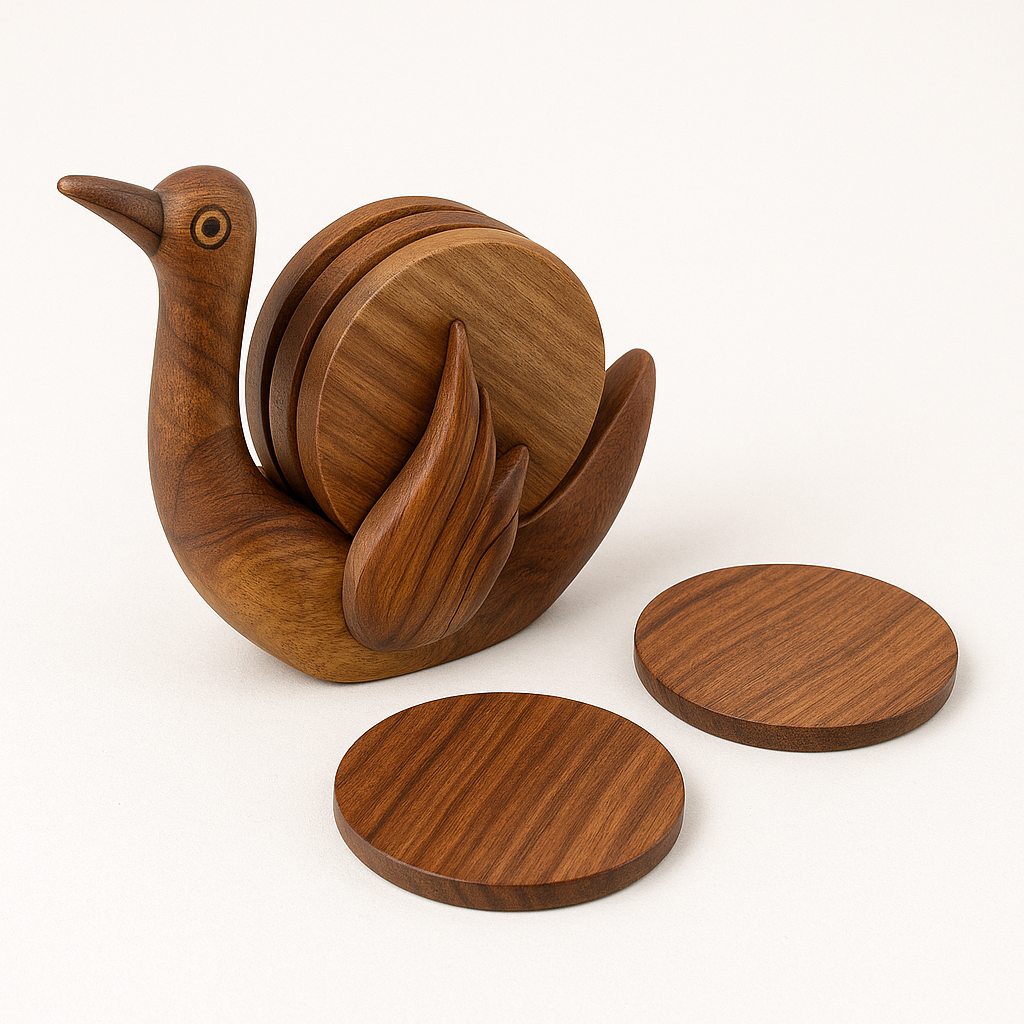 Wooden Tea Coasters