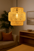 Rattan Glow Pendant