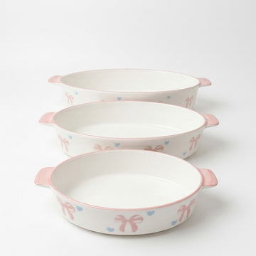 3-Pieces Butterfly Porcelain Bowl Set