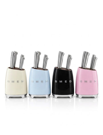 SMEG 6-Pieces Knife Block Set