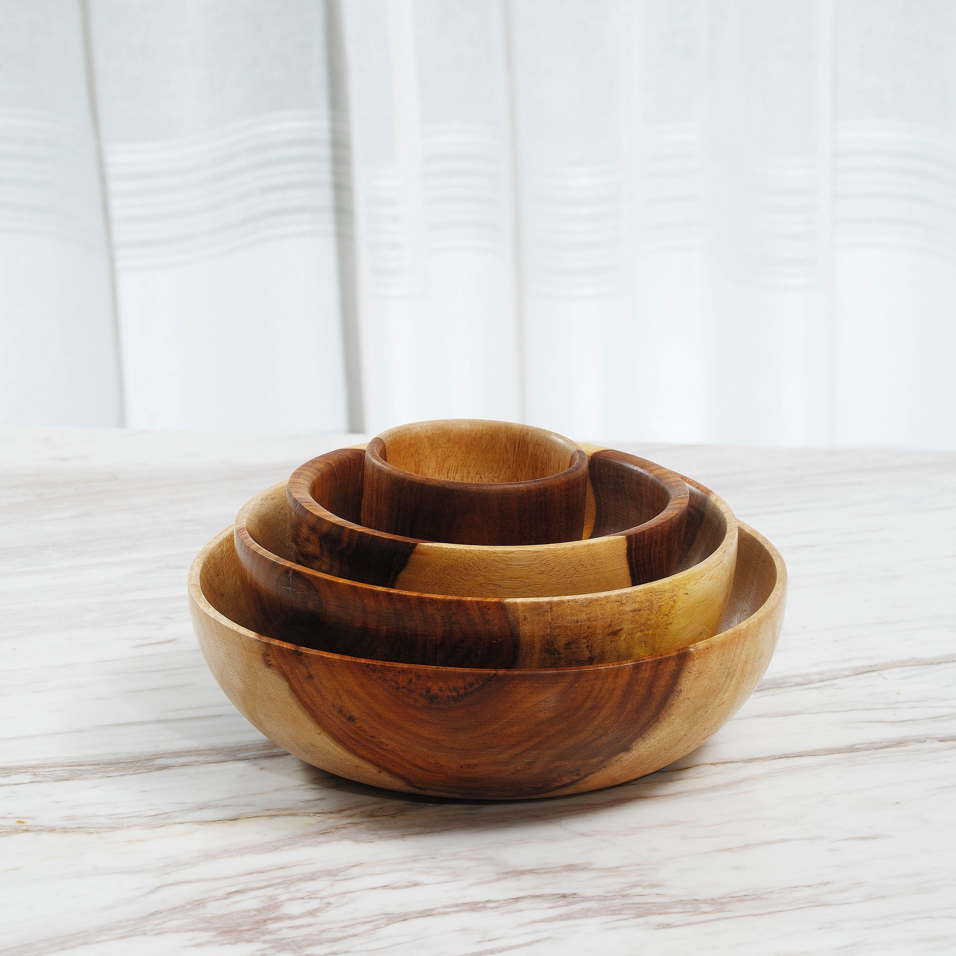 15 cm Wooden Circular Bowl