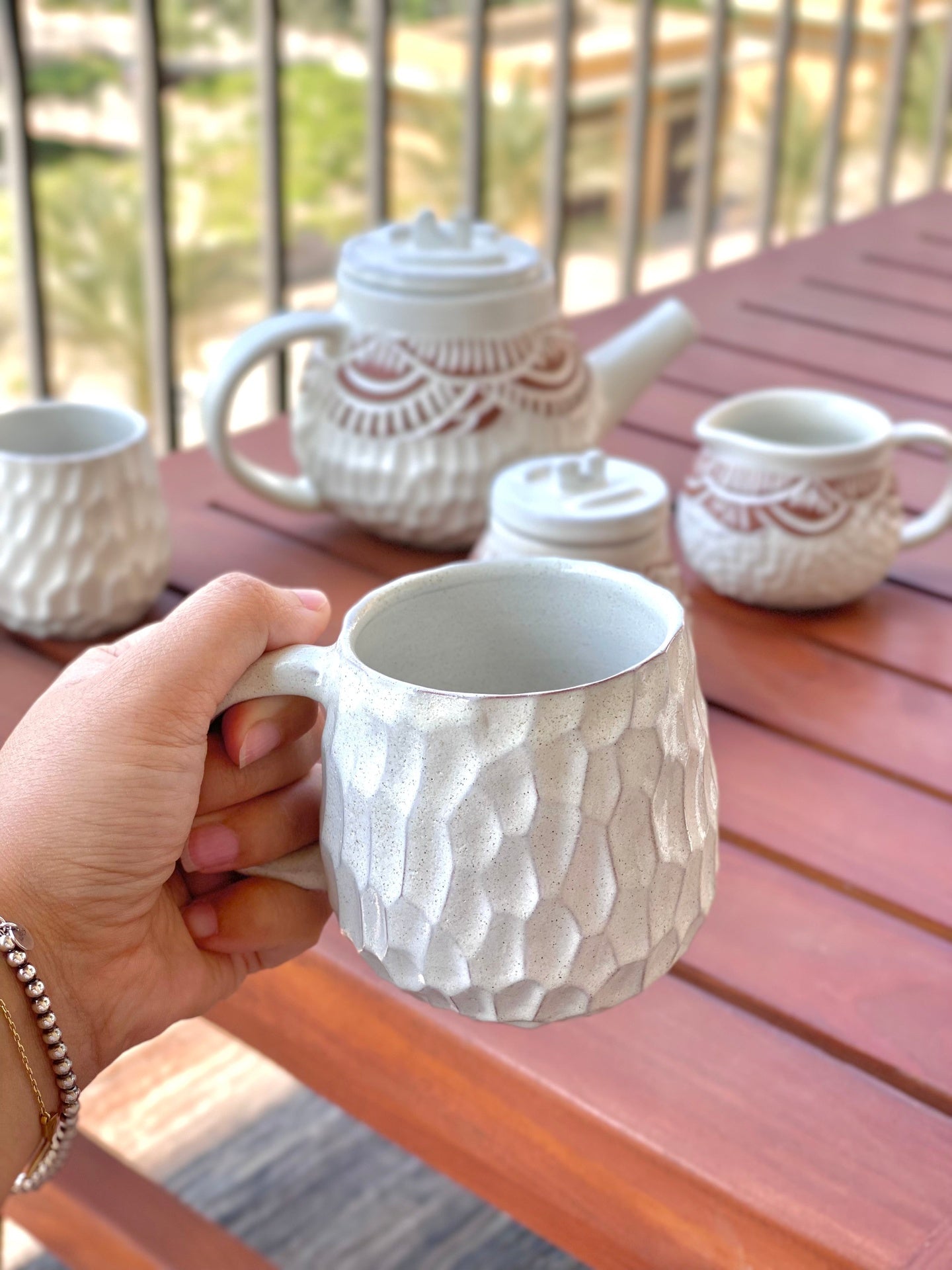 Cloudy Pottery Mug