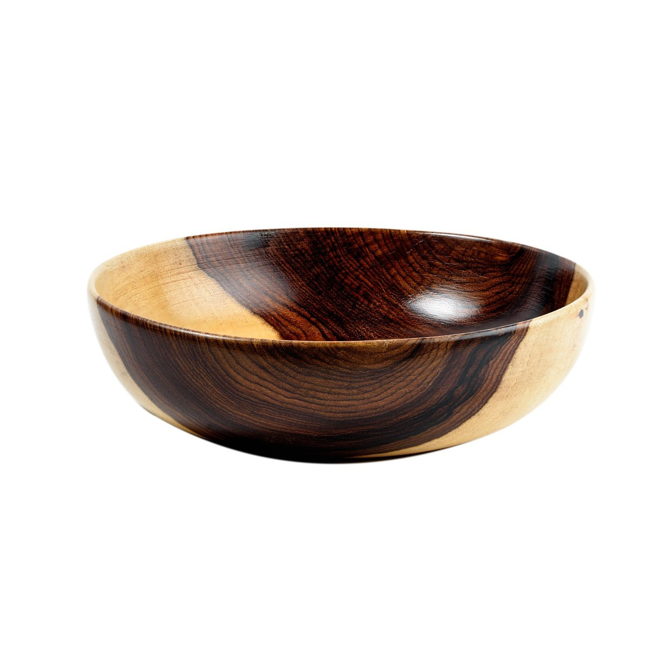 25 cm Wooden Circular Bowl