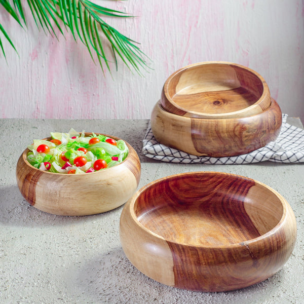 Nambe wooden bowls